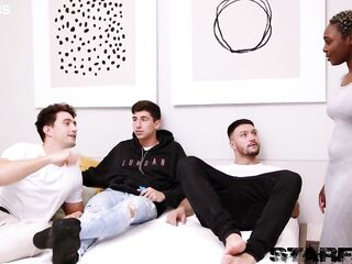 INTERRACIAL FOURSOME WITH BLACK QUEEN ZAAWAADI