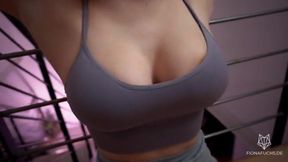 Fiona Fuchs - tiefer Blowjob mit gefesselten Händen und erste anale Erfahrungen