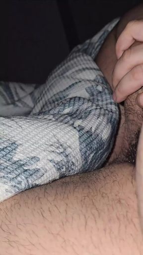 Step mom almost caught cheating husband by handjob step son dick in his bed
