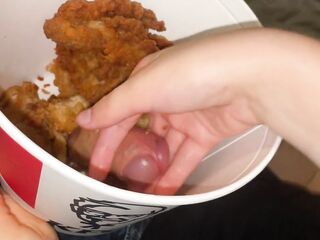 KFC bucket with a surprise inside. Stepsister liked it.