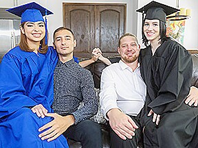 Hazel Heart & Remi Jones in College Prep - DaughterSwap