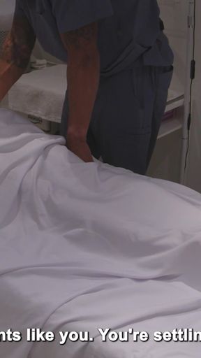 Fitness Model Massage Client Returns for Another Session   Clip 1