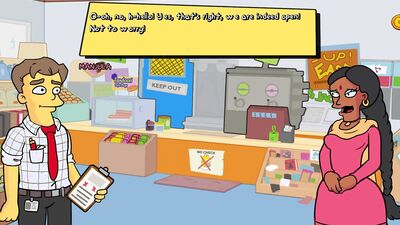 Simpson's Burns Mansion Part 1 - Miss Big Tits gets down and dirty in hentai porn game!