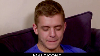 MaleIcons.com - Dirk Caber dominating his twink friend with a thick cock and raw pass