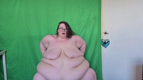 SSBBW Stripping on Her Office Chair