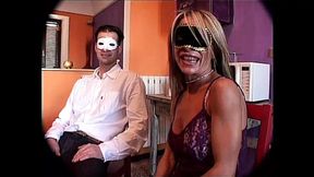 Wild Masked Bitch Takes a Big Amateur Cock