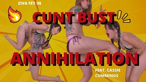 Ziva Fey Cuntbusting Annihilation By Cassie Cummings At The Gym!