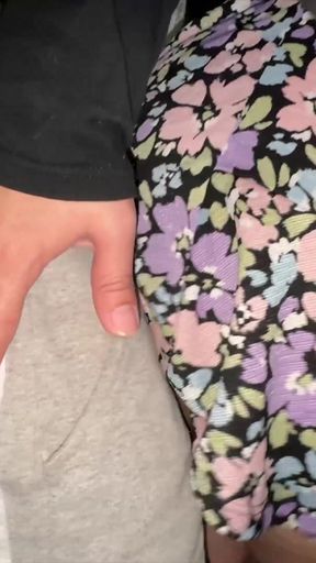 She Accidentally Touches a Stranger's Big Dick and They Have Sex Right There.