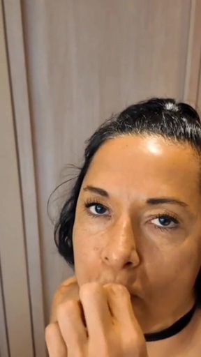 Swallowing Cum From Condom