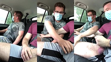 Dotado pegou Uber compartilhado e o outro passageiro bateu uma punheta junto no banco de trás quase rolou flagra