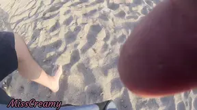 Stepdad's cock flash leaves him exposed at the beach