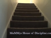 Peeking Up MuMMy's skirt while she walks up stairs - UpSkirt