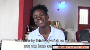 SayUncleNetwork.com - Jamaican stud sucks cock then BBC bareback fucking homo