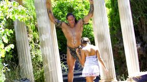 Fresh pussy Charlotte De Castille with brunette hair gets