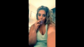 Smoking & Masturbating on Couch