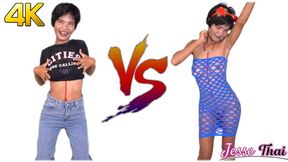 Thai dance student gets anal creampied in front of an audience