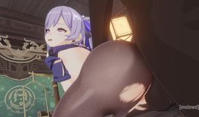 Keqing Anal Creampie