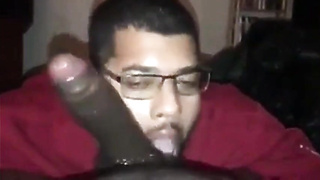 Monstrous Black Fuck-stick Bj by Amateur Trunk Licker