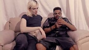Naughty little feminist gives it to her well-endowed black brother-in-law - Full version in red -