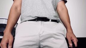 Tie My Dick and Balls, Put in My Tight Shorts and Moan!