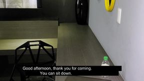 fucking the blonde in the office during interview