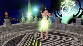 An animated 3d sex scene of a cute girl giving sexy poses