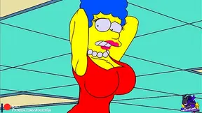 Marge Simpsons Curves Spark Hot Hentai Tryst in Springfield