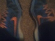 Blue Nike Shoes & Cute Hexagon White Dirty Socks (No Audio)