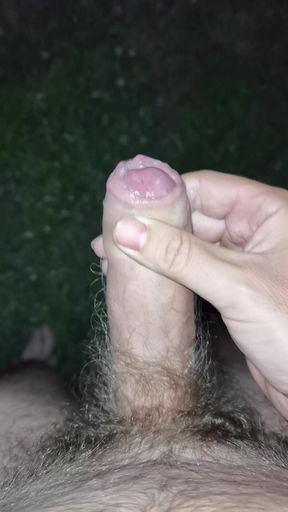 Solo jerk off cumshot