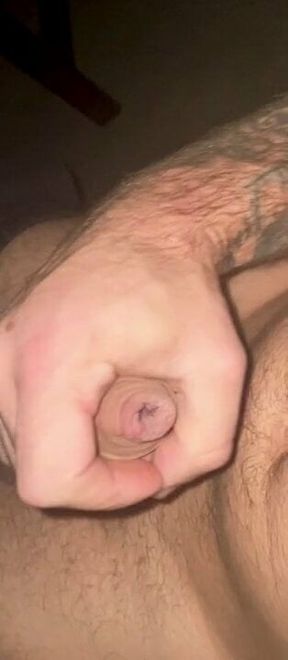 Dick head wet closeup