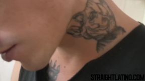 Cute Latino with piercings and tattoos gets bare fucked