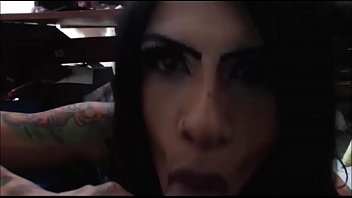 Hot POV - Trans Deepthroating Cock