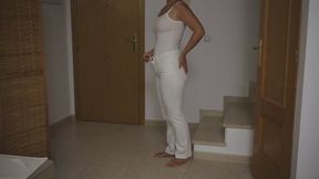 EXTREME BELLY STUFFING & BLOAT TEST IN TIGHT PANTS