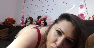 Over 5 Min Video Full of Teasing and Sucking,gagging and Spitting,check It Out(no Sound)