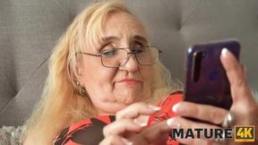 Playful Mature Woman Enjoys a Surprise Encounter with a Handsome Stranger - 4K Experience!
