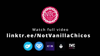 Mistress whips naked slave on cock, balls and ass
