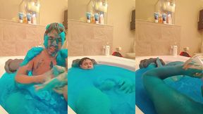 ultra blue slime bath gunge experience solo boy