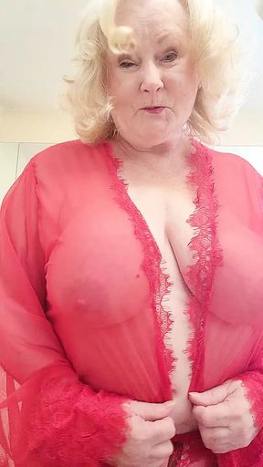 Granny Loves Showing Off and Saying Naughty Things to Excite You.