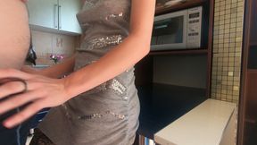 I fucked a skinny 18-year-old girl on the kitchen table.