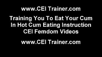 Eat your cum or I will report you to HR CEI