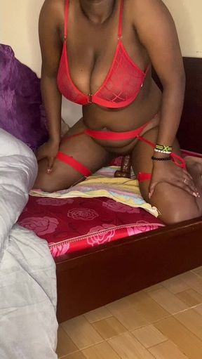 Sexy Black, Red Lingerie Show