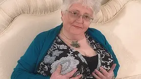 Big Breasted British Granny Playing With Herself - MatureNL