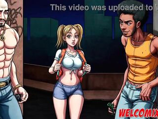 Banging two big dicked dudes at the same time! Interracial manga!