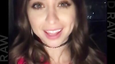 Riley Reid gets her throat stuffed by a huge black cock in a hotel room