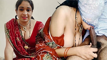 Jethji fucked newly married bahu in hot red saree