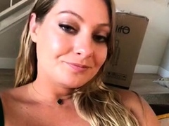 Big boobs milf masturbates with her dildo