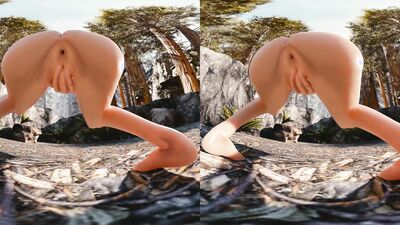 VR 180 4K Elf girl rides your cock 3d hentai (Alfeina Elven Experience)