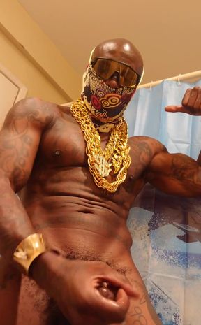 Cumshot Stroking My Huge Monster Cock the One God