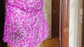 Hot Dress Big Ass Booty Ladyboy Crossdresser Sissy Solo Shemale Trans Model Big Butt Cute Legs Blond