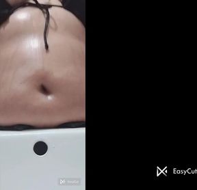 After a Long Day, She Teases My Belly Button While Relaxing Together